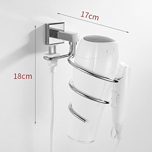 Badezimmer-Zubehör-Set – Silberfarbener Handtuchhalter & Eckkorb aus Vollkupfer, inkl. Haartrocknerhalter – Hochwertige Bad-Hardware